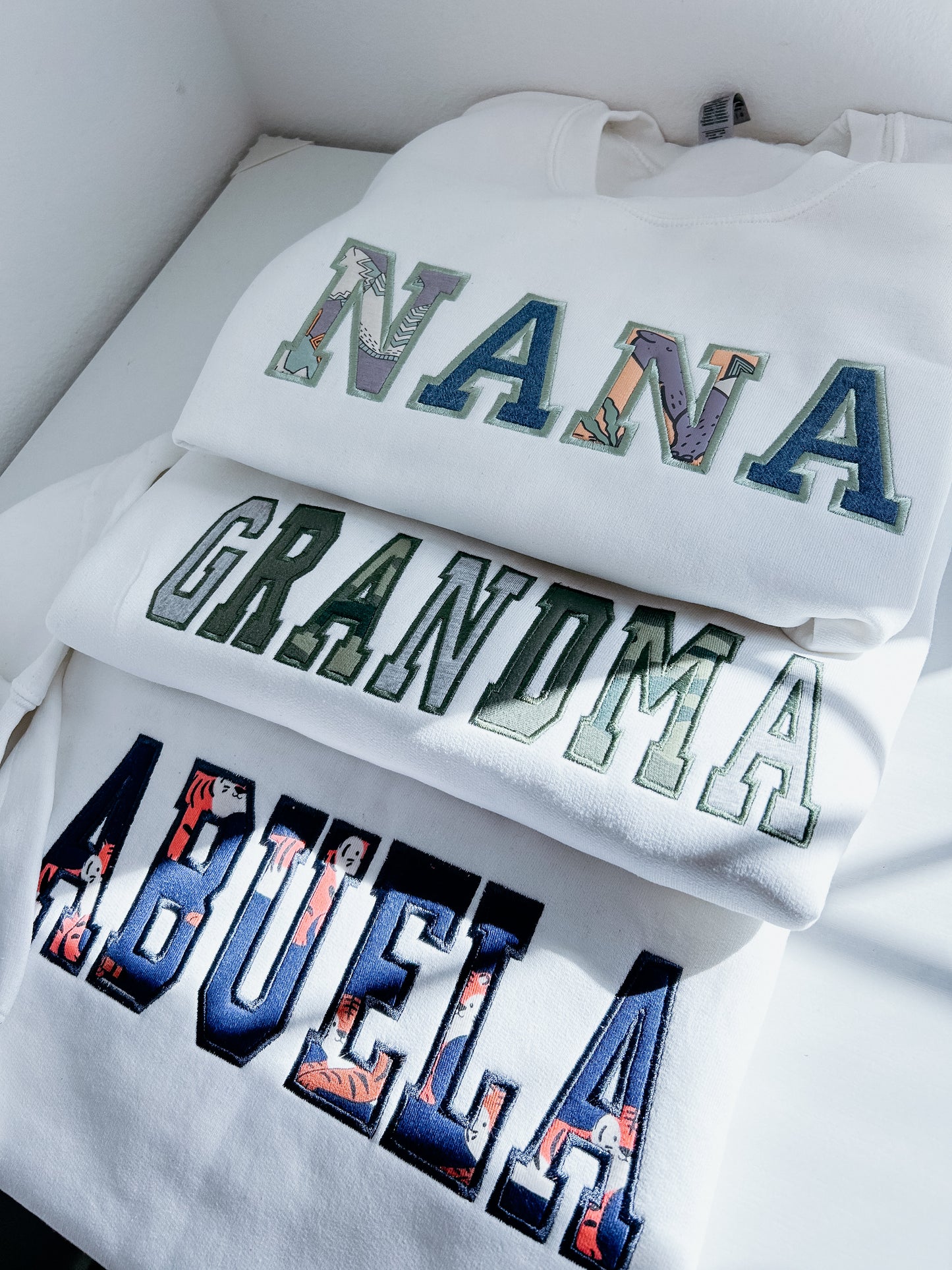 Clothing or Hospital Blanket Embroidered Adult Crewneck Sweatshirt