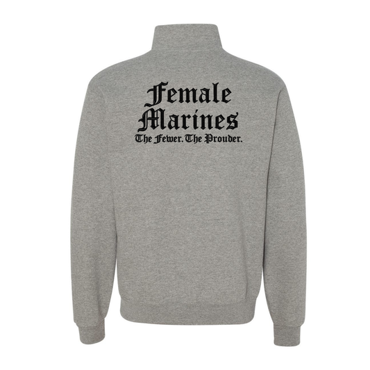 Female Marines Embroidered 1/4 Zip